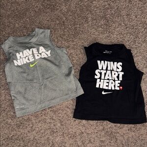 Nike toddler Gray and Black cutoffs